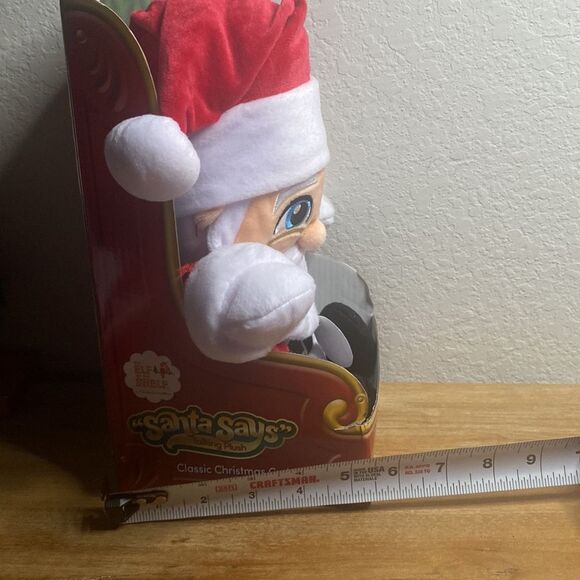 NEW The Elf on the Shelf Santa Says Talking Christmas Plush Toy - Picture 4 of 7